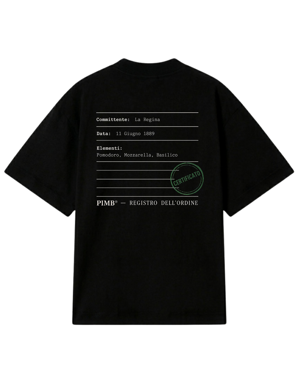 CAMISETA IRON OVERSIZED ELEMENTS MARGHERITA REGISTER